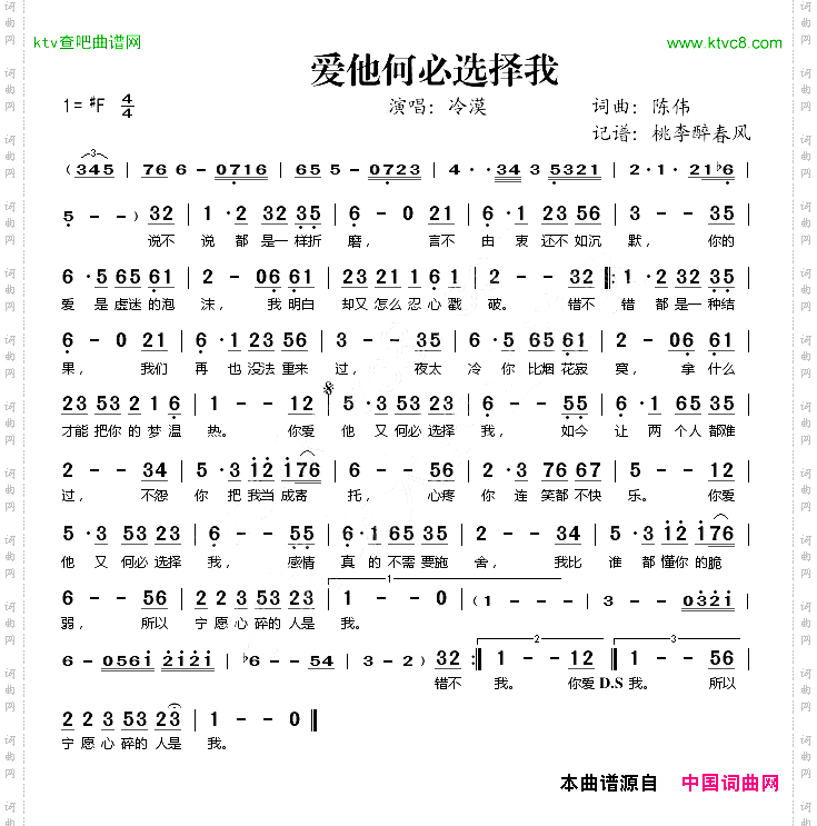 爱他何必选择我