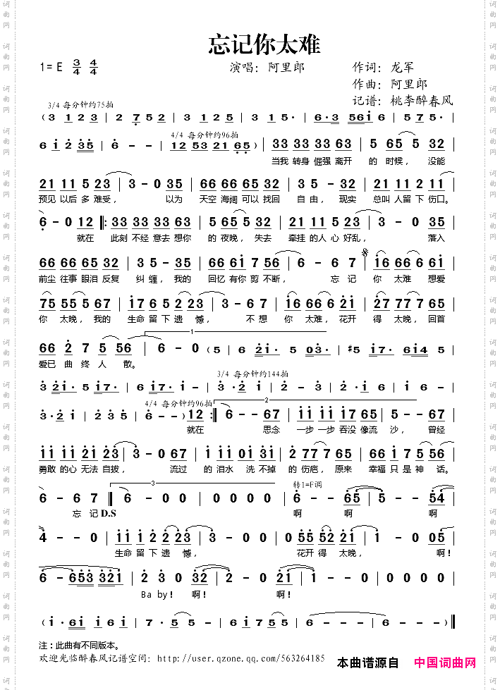 忘记你太难