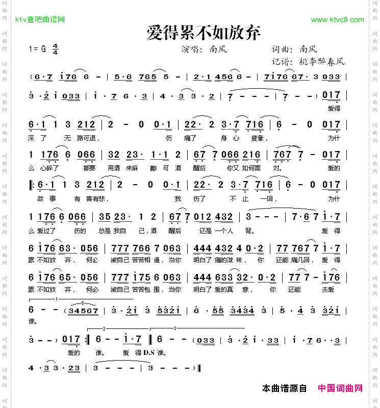 爱得累不如放弃