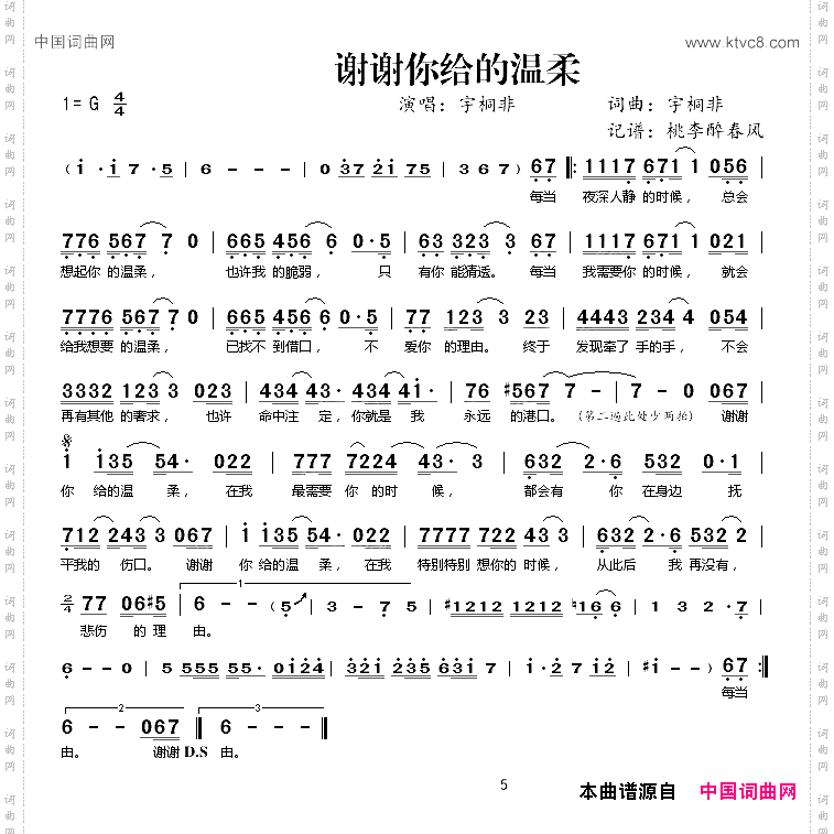 谢谢你给的温柔