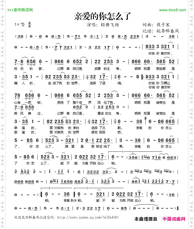 亲爱的你怎么了