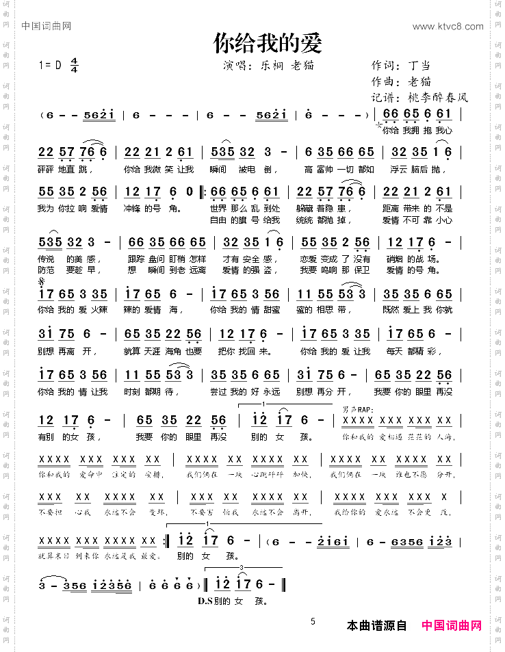 你给我的爱