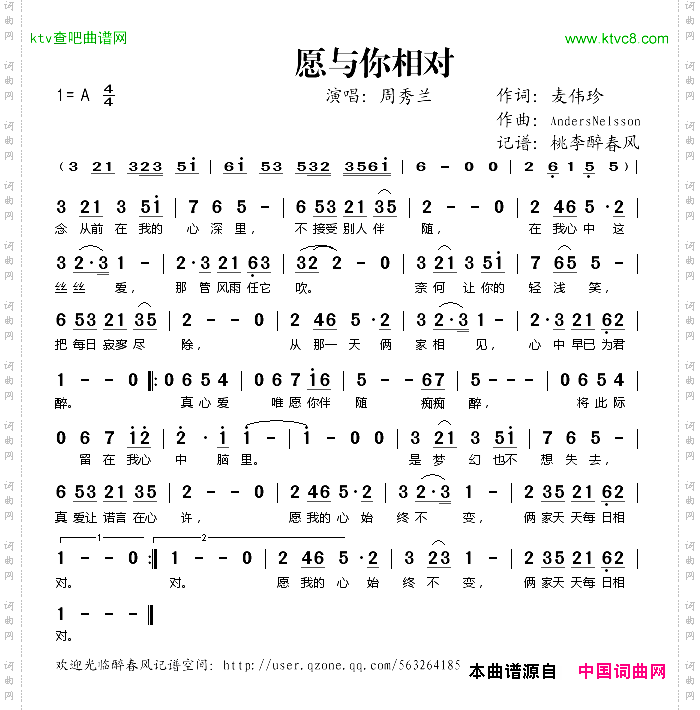 愿与你相对