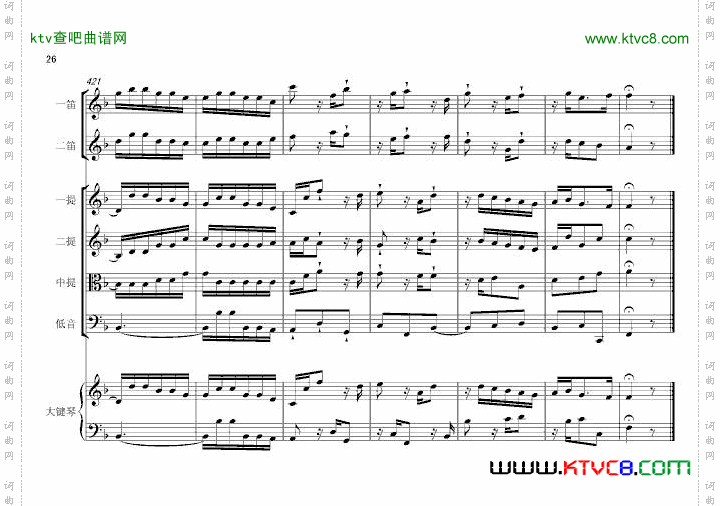 F大调第六号钢琴协奏曲第一乐章