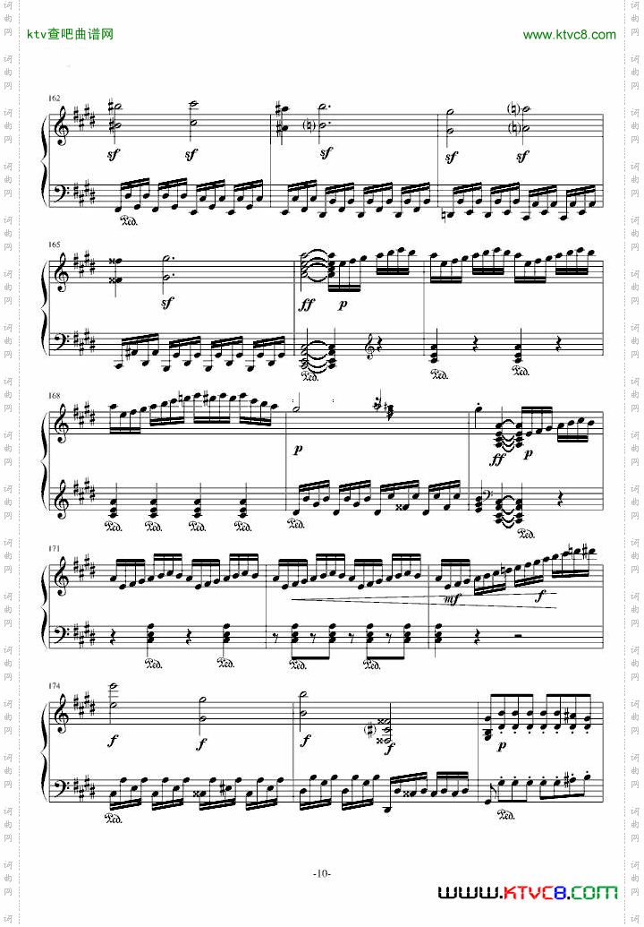 月光奏鸣曲1，2，3乐章