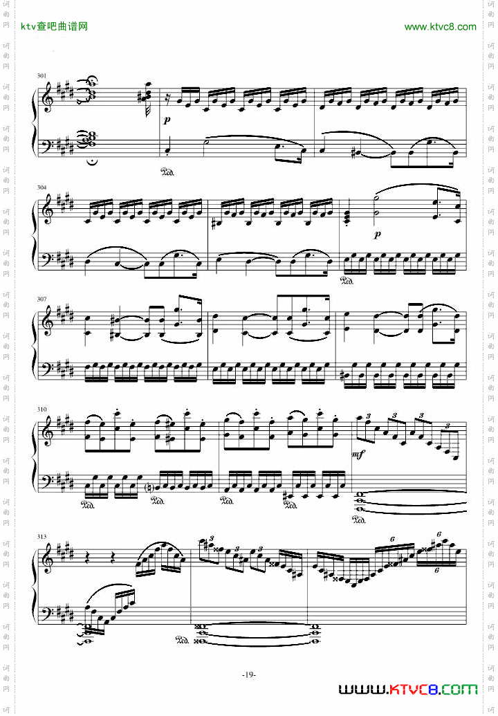 月光奏鸣曲1，2，3乐章