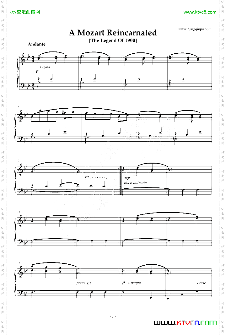海上钢琴师1900-AMozartReincarnated完美原版