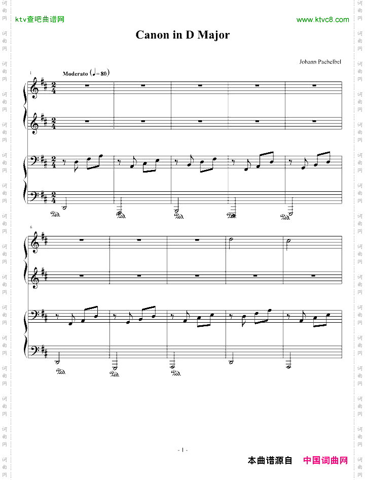 卡农四手联弹-Charm改编版