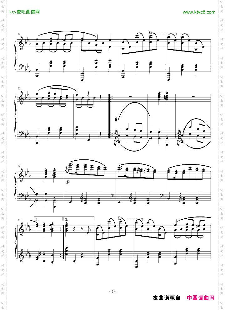 降E大调圆舞曲