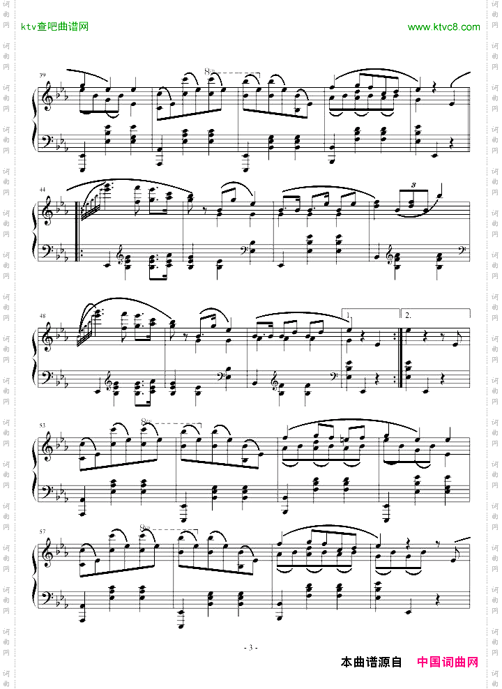 降E大调圆舞曲