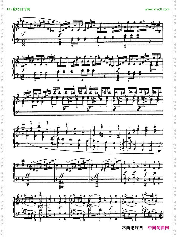 第三钢琴奏鸣曲-Op.2No.3
