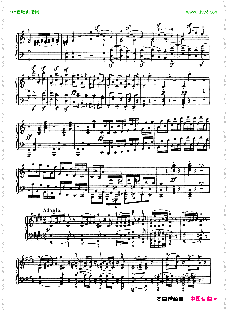 第三钢琴奏鸣曲-Op.2No.3