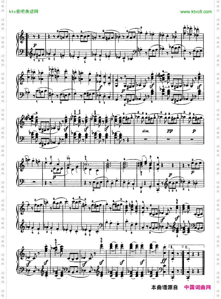 第三钢琴奏鸣曲-Op.2No.3