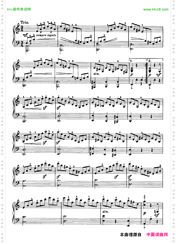 第三钢琴奏鸣曲-Op.2No.3