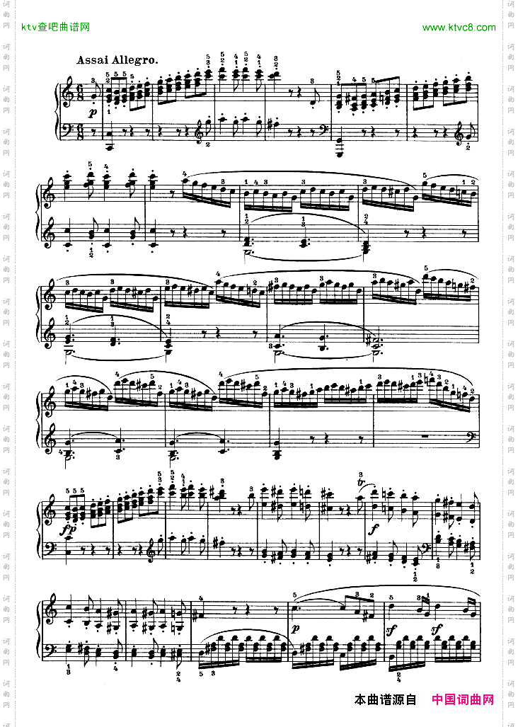 第三钢琴奏鸣曲-Op.2No.3