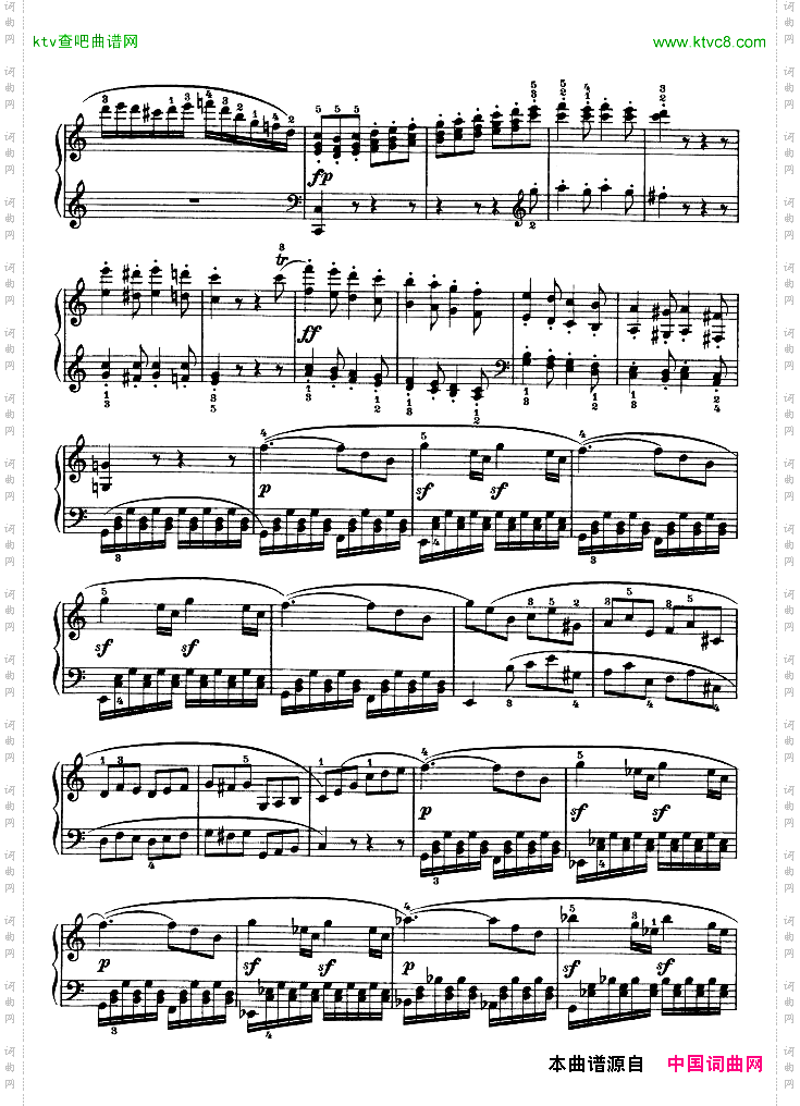 第三钢琴奏鸣曲-Op.2No.3
