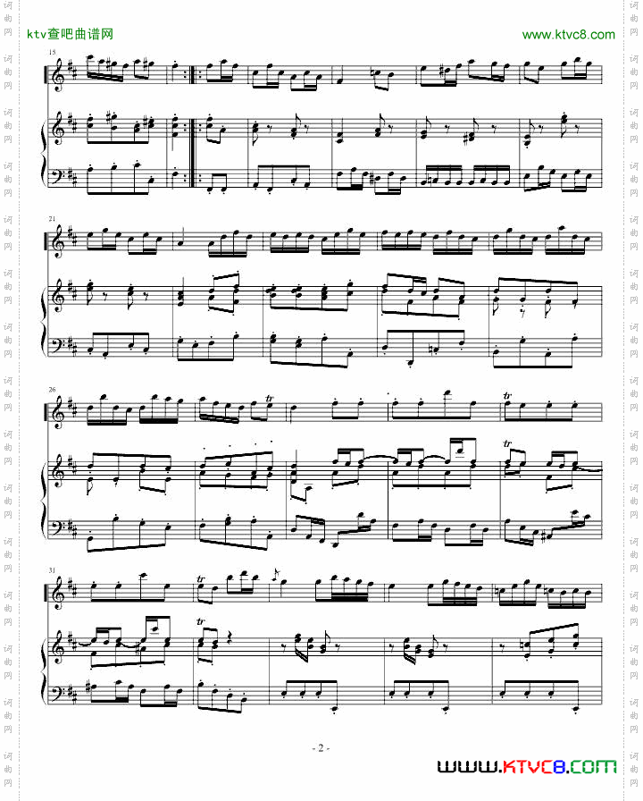 巴赫第二组曲中《嬉戏曲》