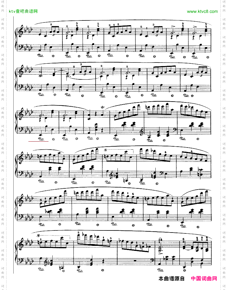 降A大调圆舞曲作品42