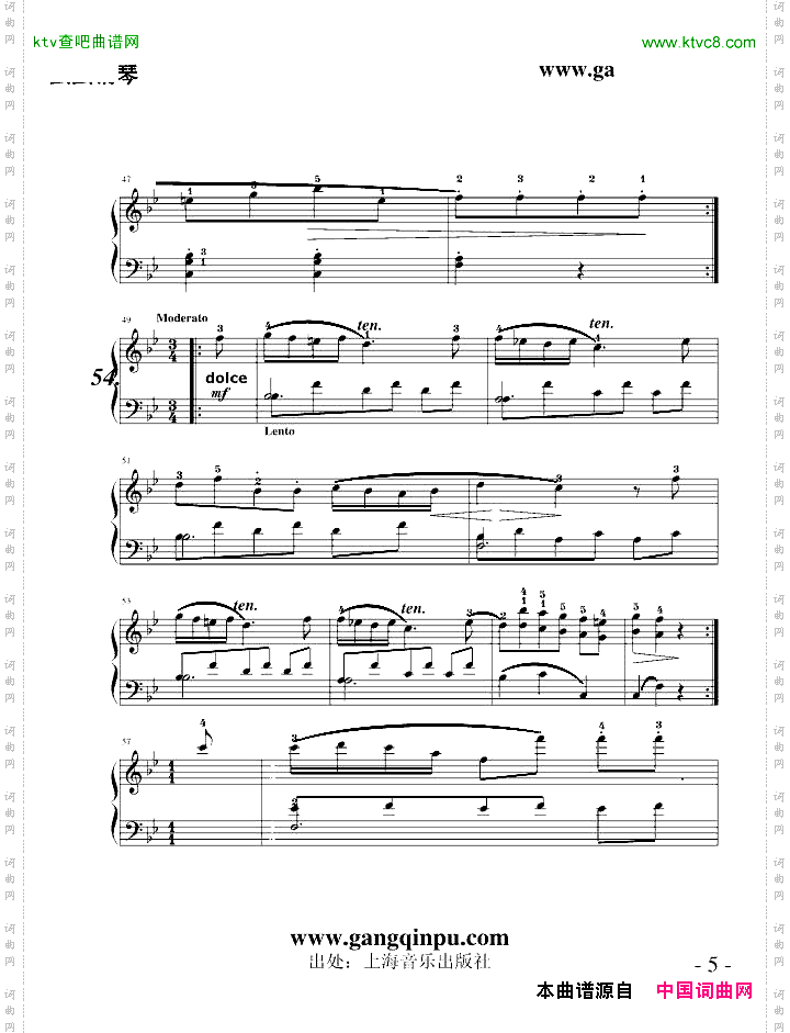 练习曲给初学者51至54