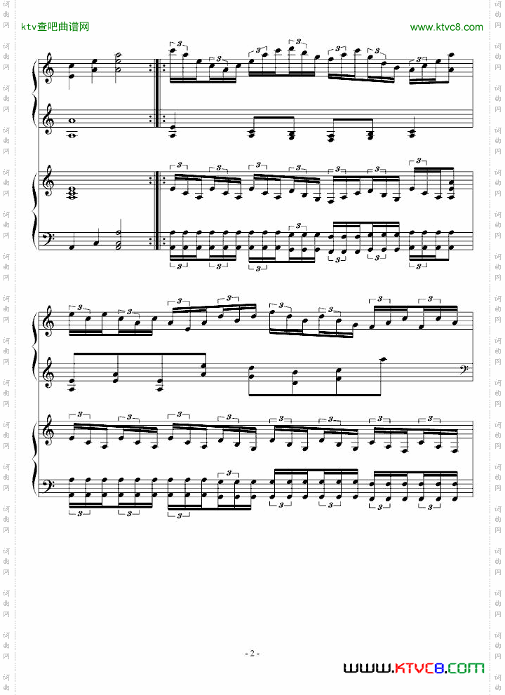 双钢琴快速协奏练习曲