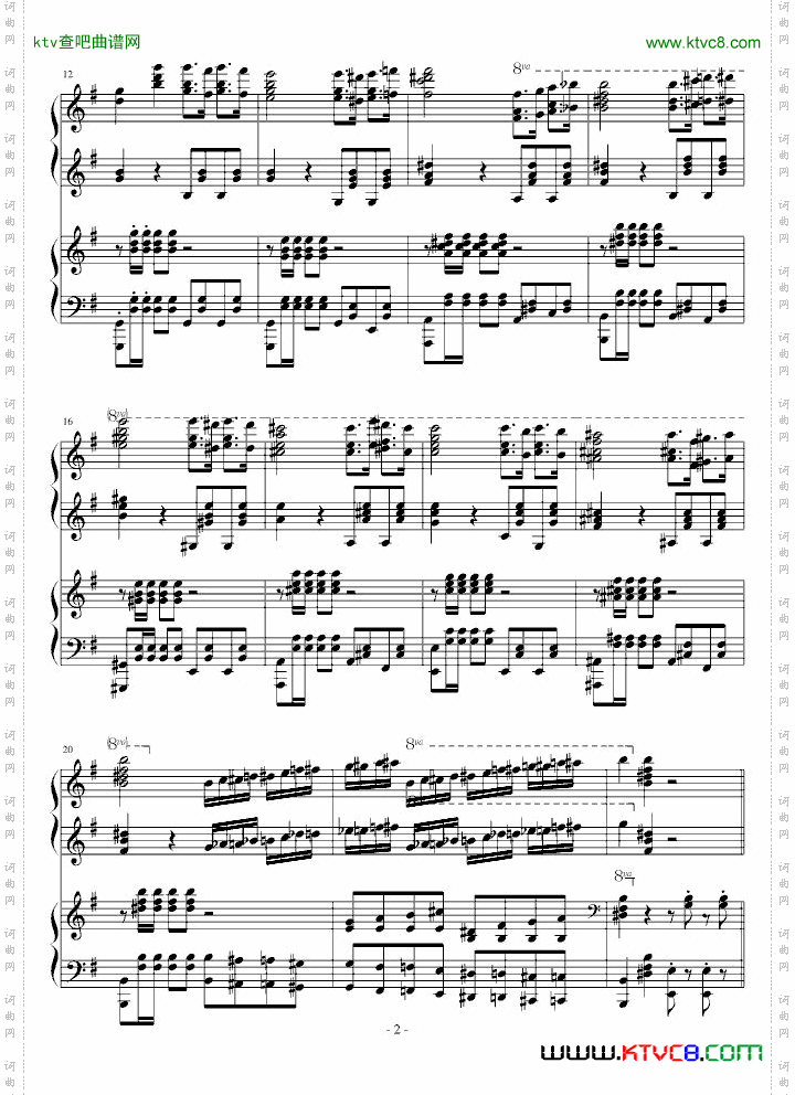 晓风之舞四手联弹