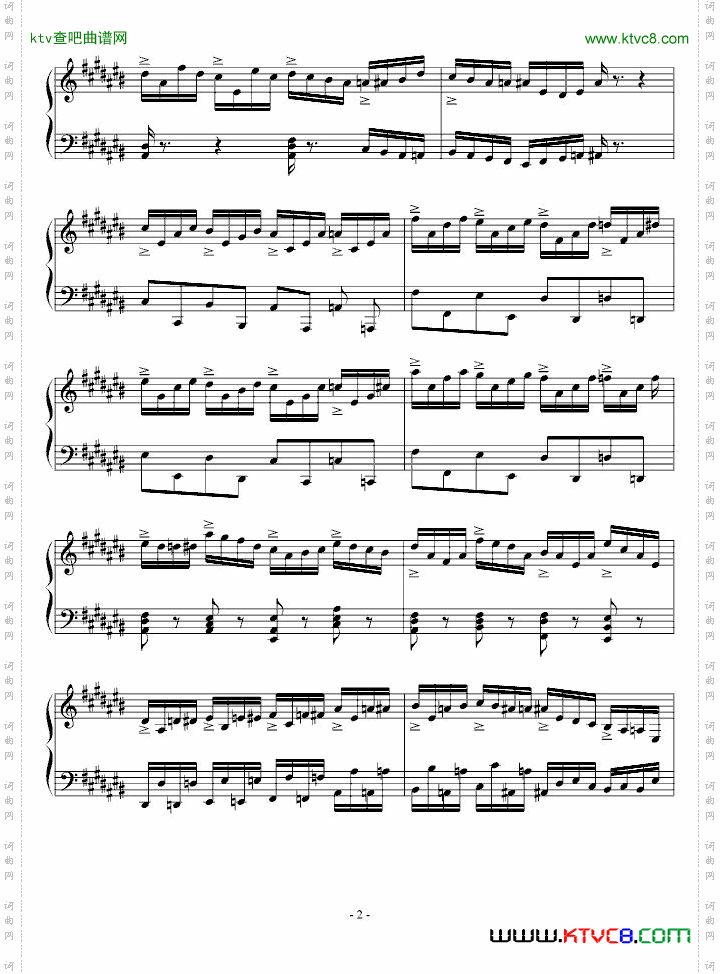 升c大调练习狂想曲