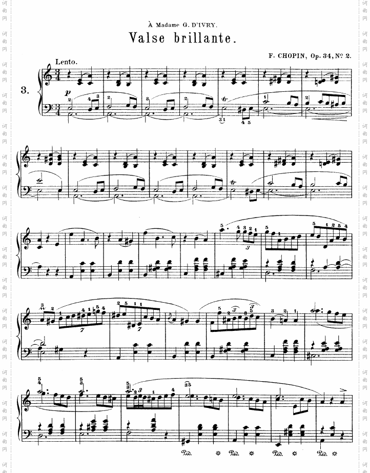 a小调圆舞曲作品34-2号
