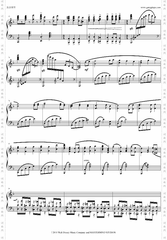 JarrodRadnich原版《加勒比海盗》主题曲钢琴谱震撼发布