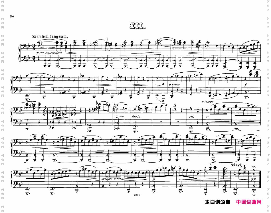 12WaltzesOp.594Hands12首圆舞曲·四手联弹·Ⅻ_12 Waltzes Op.59 4 Hands12首圆舞曲·四手联弹·Ⅻ