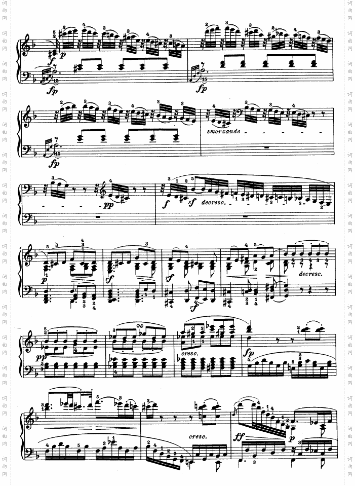 D大调第七钢琴奏鸣曲-Op.10No--3