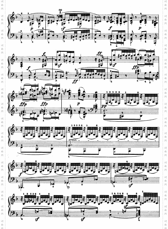 D大调第七钢琴奏鸣曲-Op.10No--3