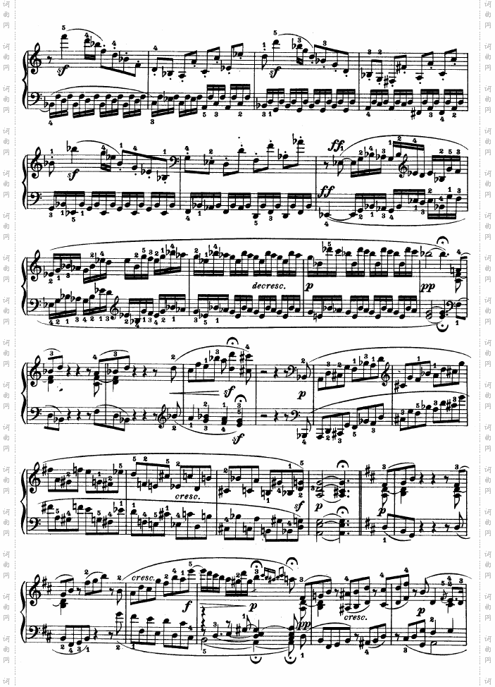 D大调第七钢琴奏鸣曲-Op.10No--3