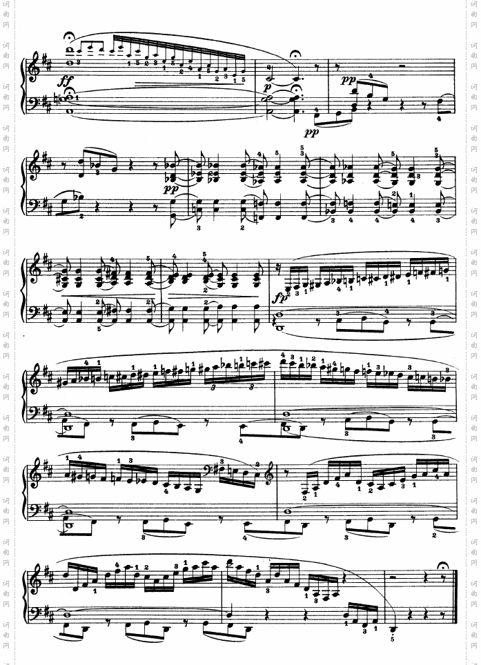 D大调第七钢琴奏鸣曲-Op.10No--3
