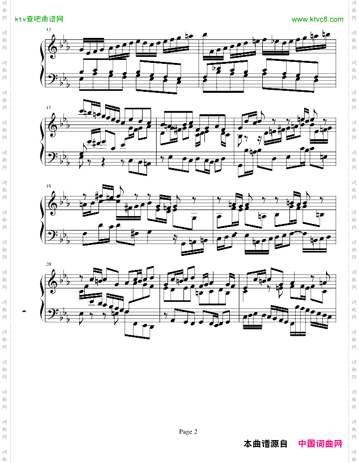 十二平均律BWV847赋格