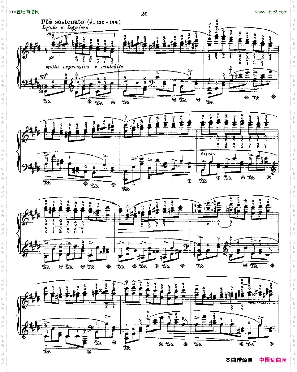 肖邦《练习曲》Fr.ChopinOp.25No5-1
