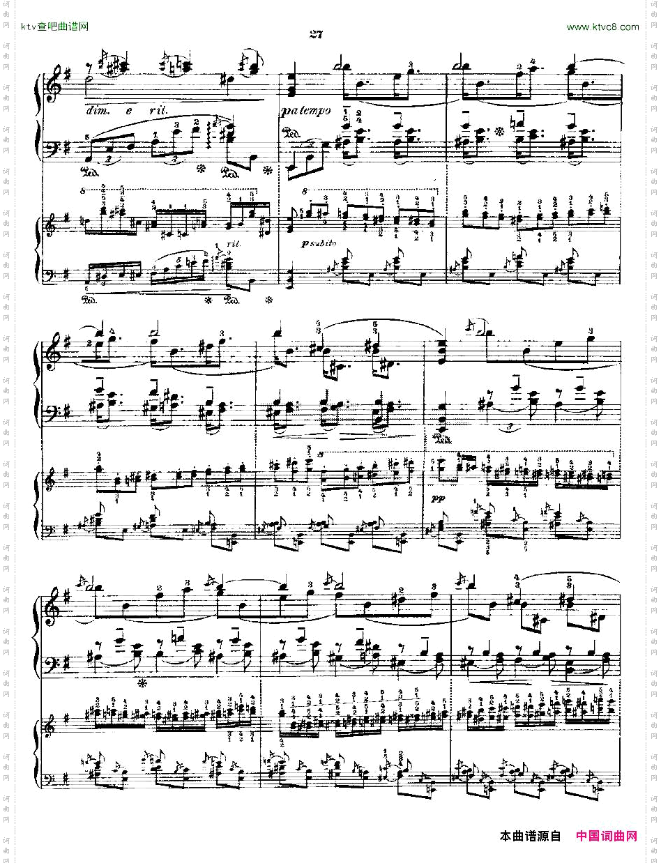 肖邦《练习曲》Fr.ChopinOp.25No5-1