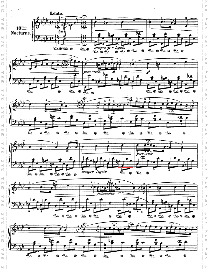 B大调夜曲作品32号-OP32NO.2