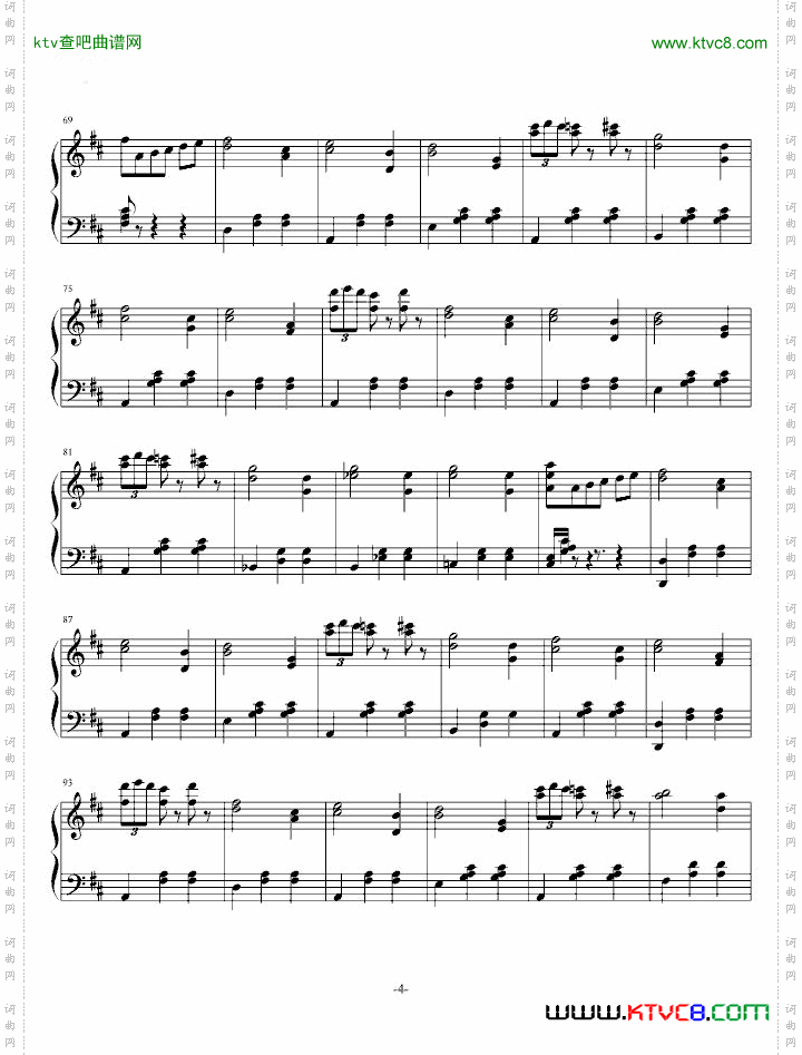 《花之圆舞曲》钢琴版