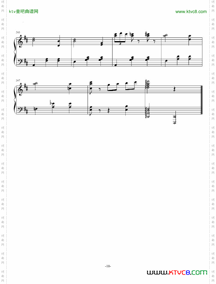 《花之圆舞曲》钢琴版