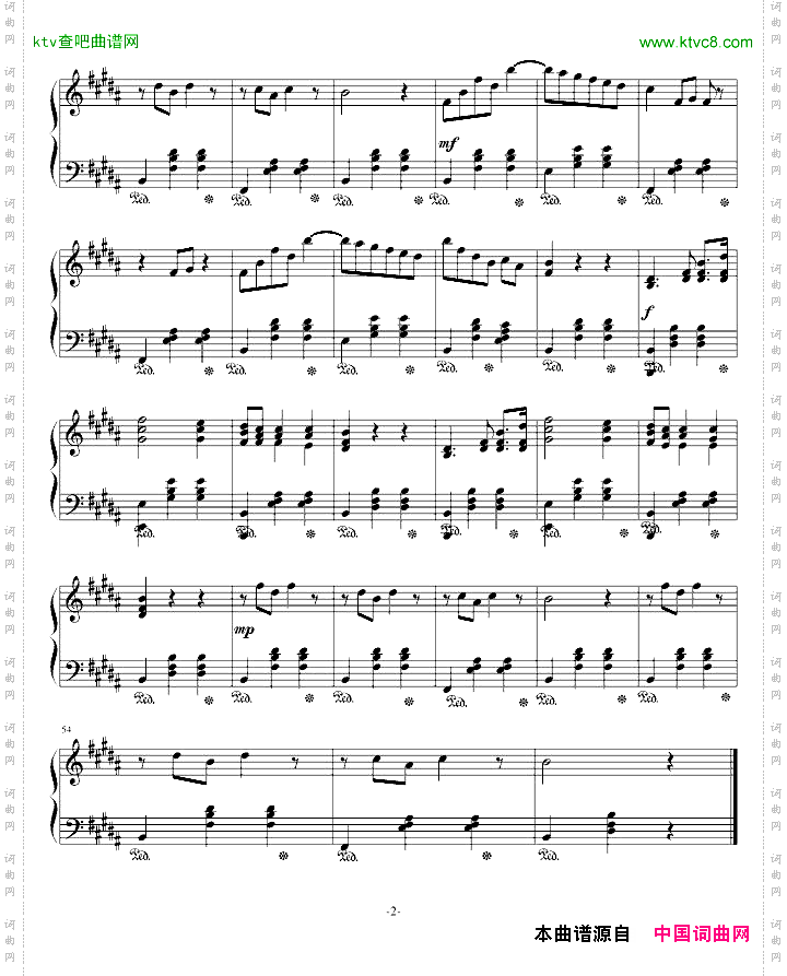 小圆舞曲——第二首