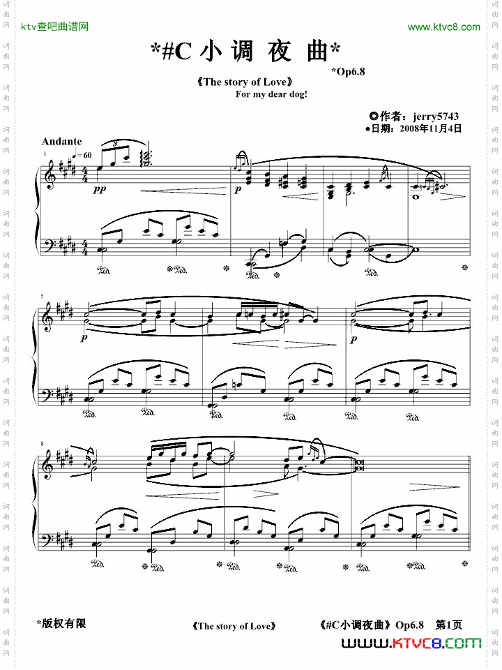 #C小调夜曲Op6.8