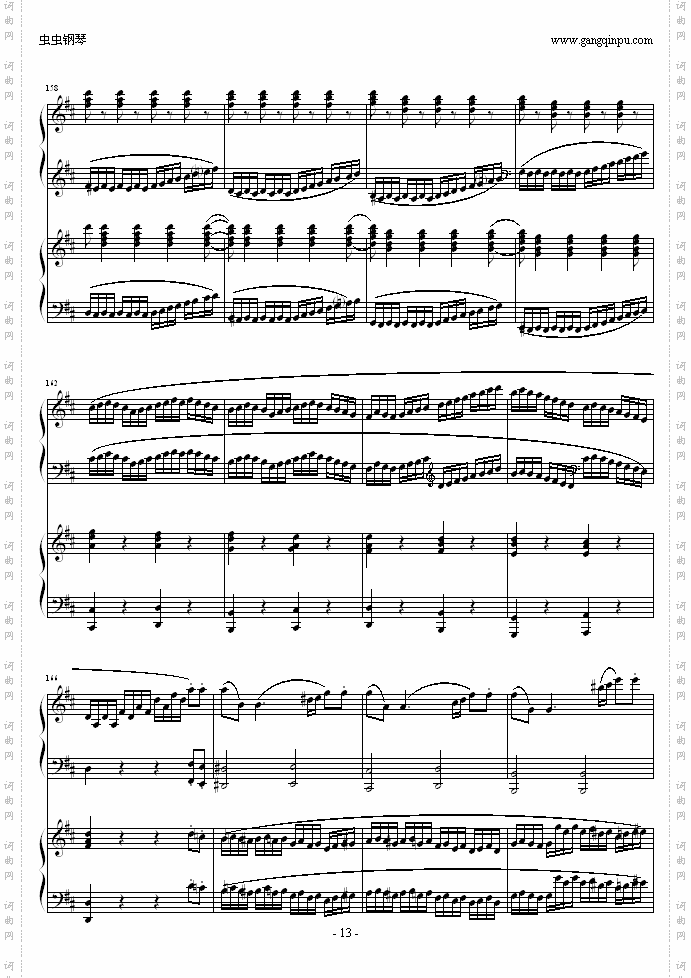 D大调双钢琴奏鸣曲K448第一乐章