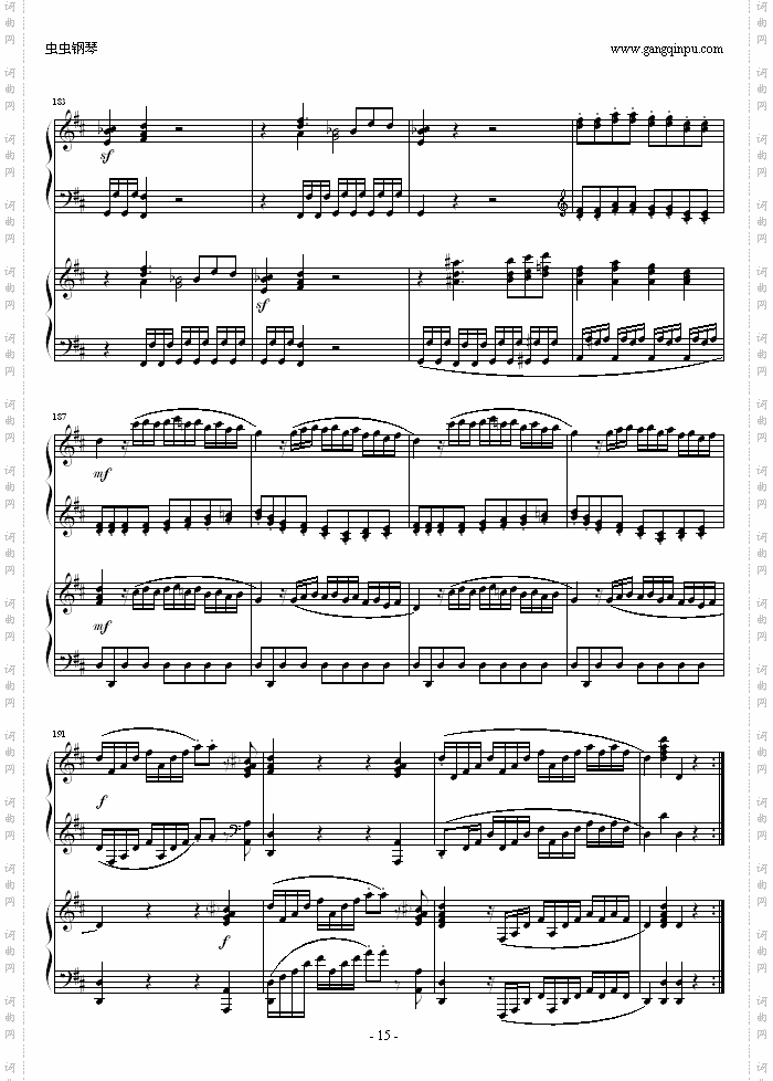 D大调双钢琴奏鸣曲K448第一乐章