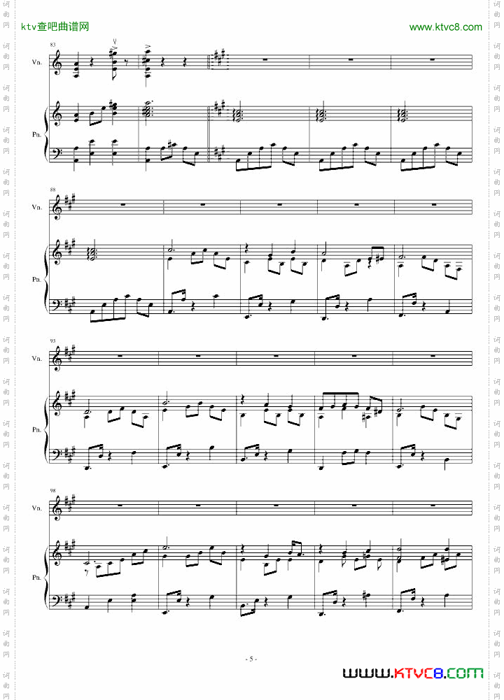 H14-A小调舞曲ForPianoAndViolin