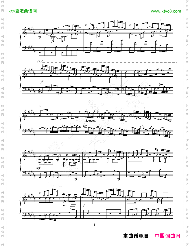 B大调练习曲