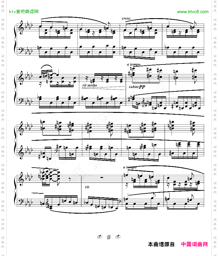 夜曲-法雅钢琴小品