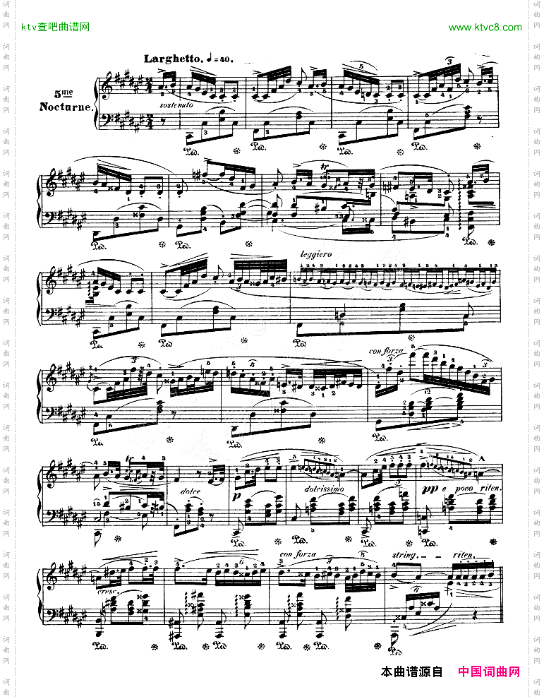 升F大调夜曲作品15号-NocturneOp.15No.3