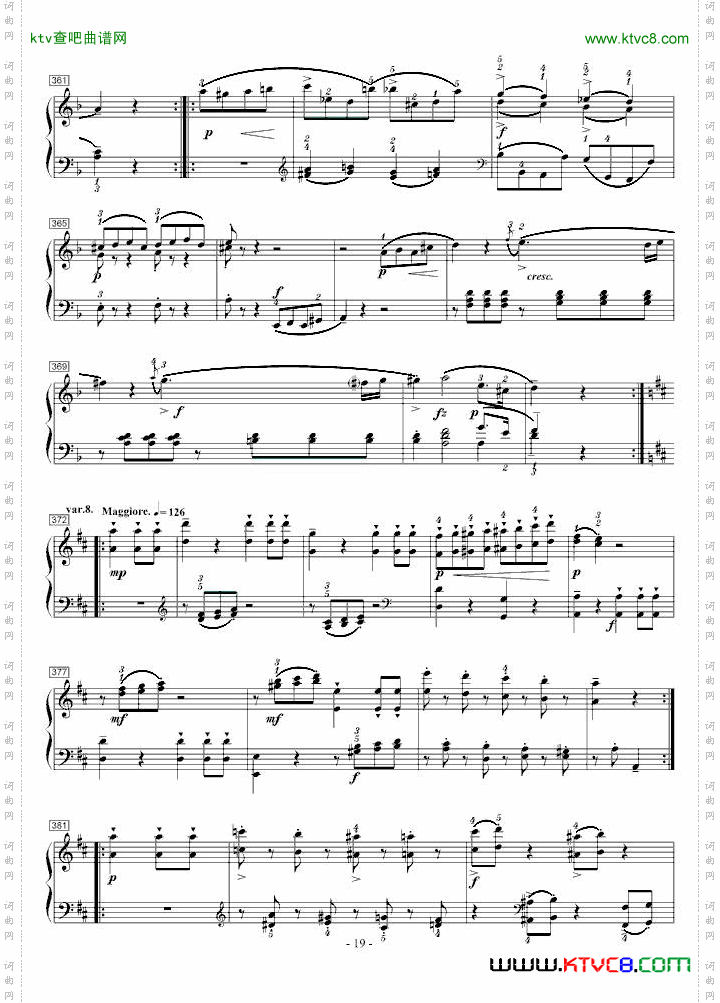 莫扎特D大调钢琴奏鸣曲K.284