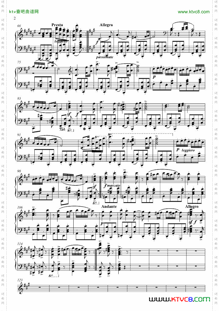匈牙利舞曲第五号钢琴独奏版