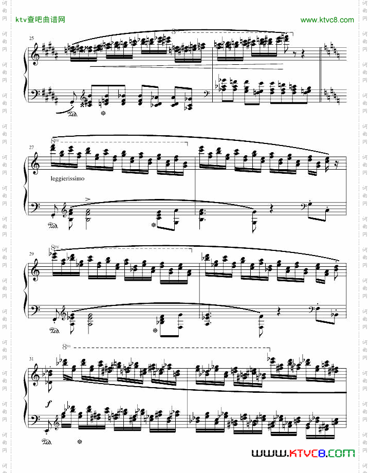 肖邦三度练习曲op.25no.6